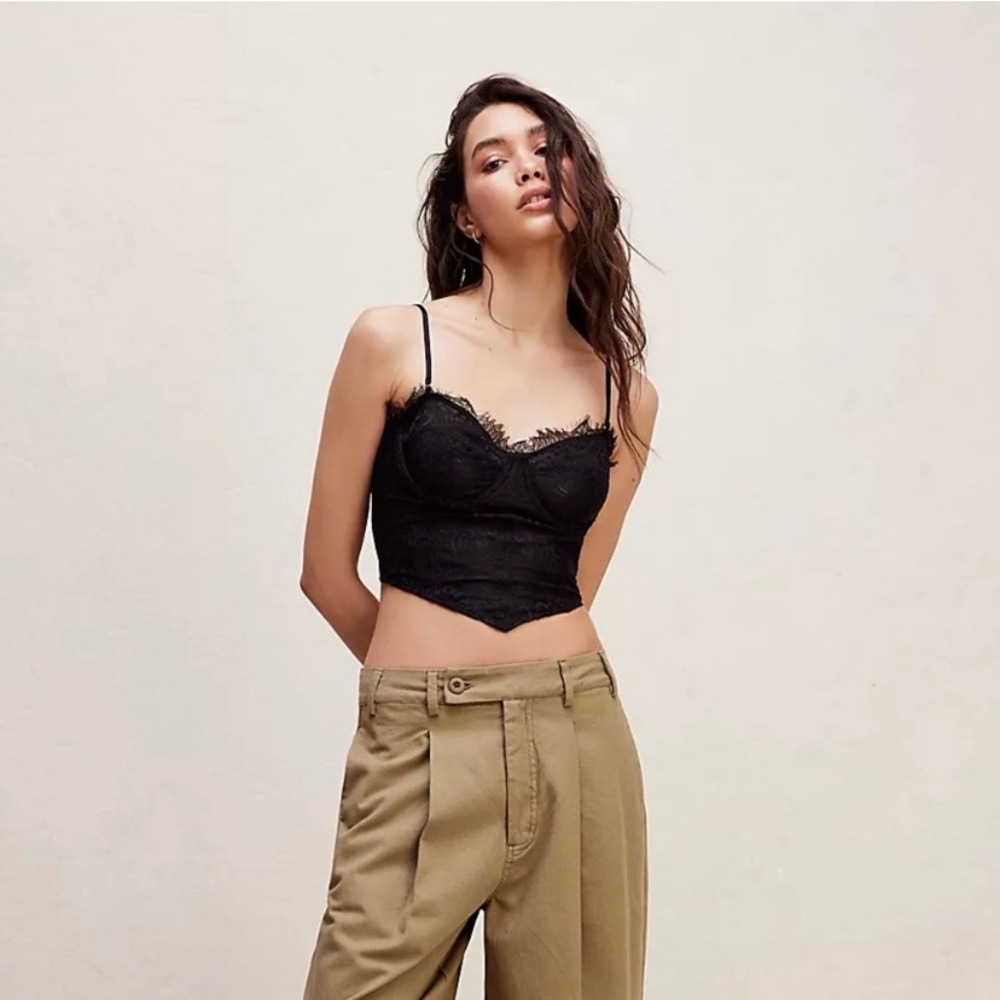 Free People Midnight Mantra Corset - Black